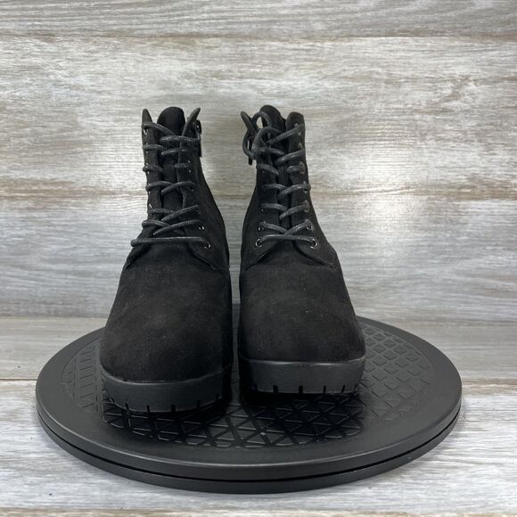 Forever Plus Womens Chunky Heel Platform Side Zipper Booties Size 7.5 - Picture 2 of 8